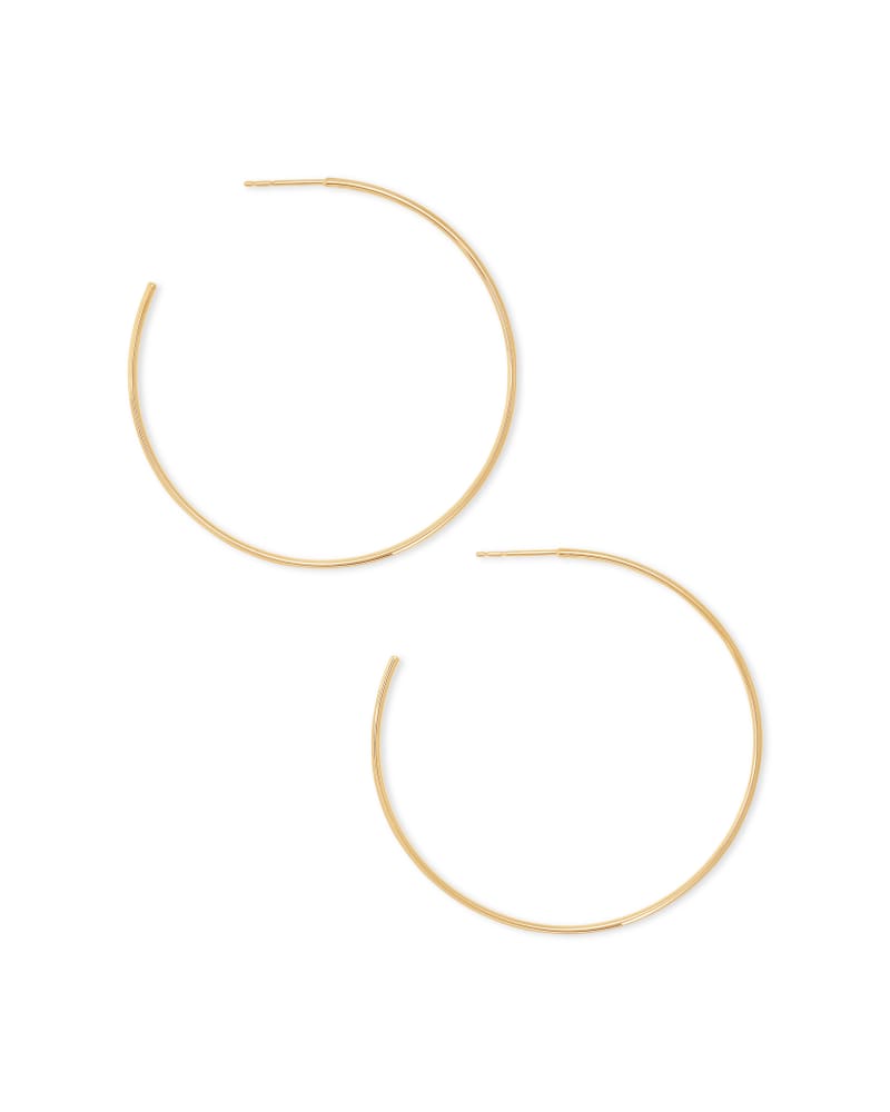 Keeley Hoop Earrings in 18k Gold Vermeil image number 3